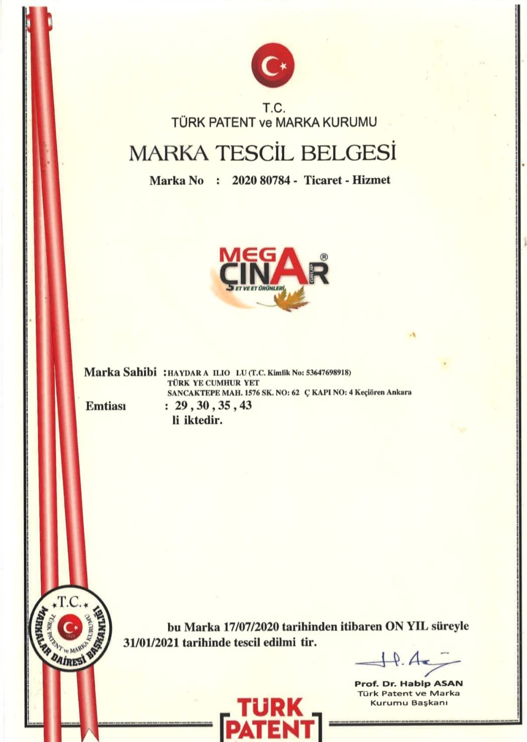 Marka Tescil